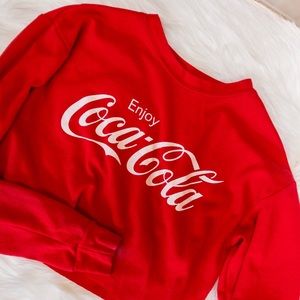 Coca-Cola long sleeve Crop Top